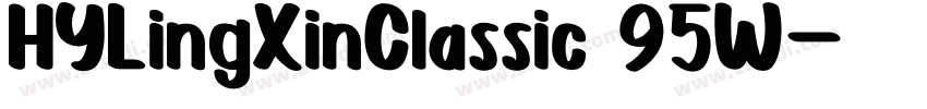 HYLingXinClassic 95W字体转换